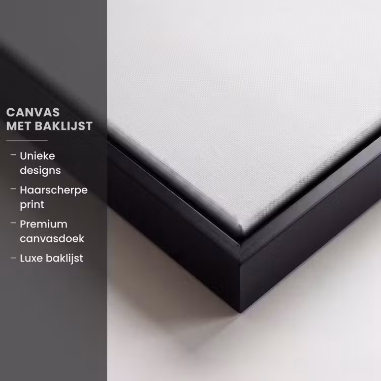 Canvas met lijst - Hak - Wijn - Minimalistisch - Zwart — 5