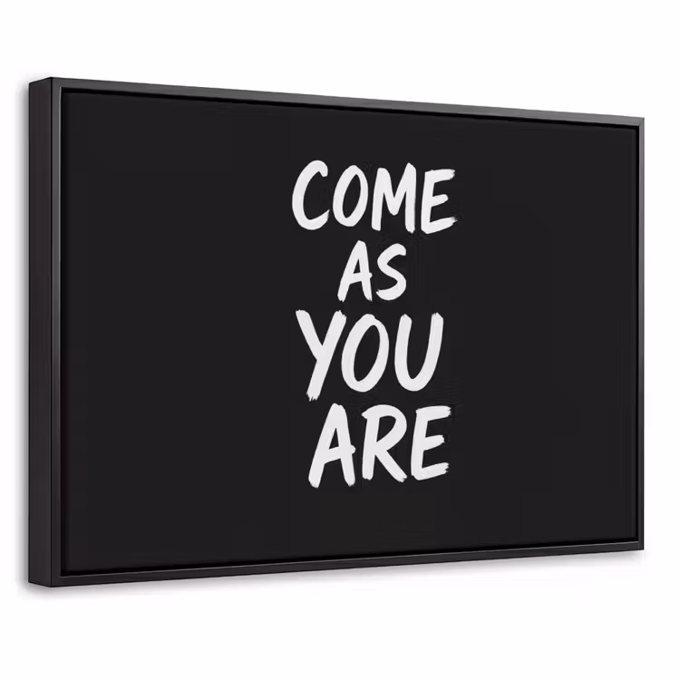 Canvas met lijst - Quote - Zwart - Simpel — 1