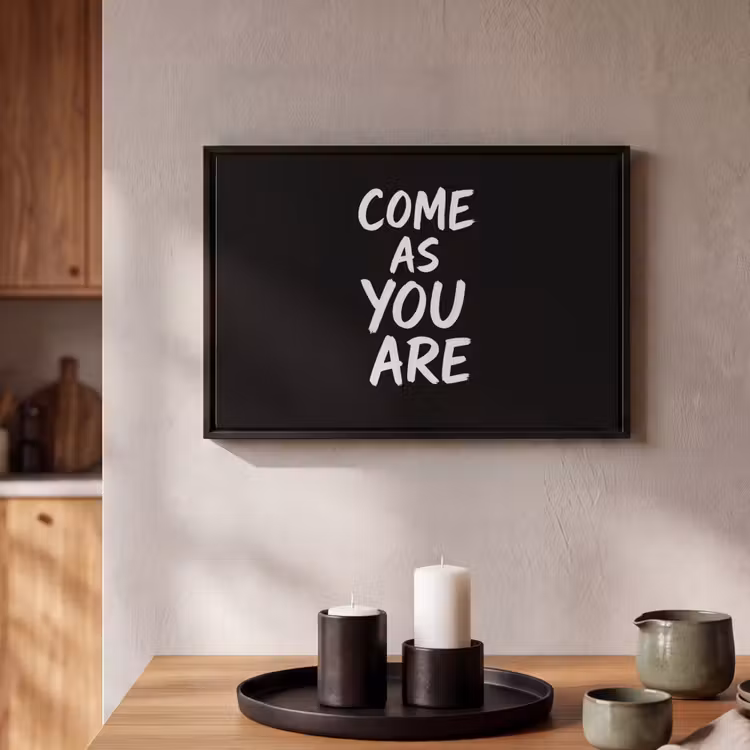 Canvas met lijst - Quote - Zwart - Simpel — 2