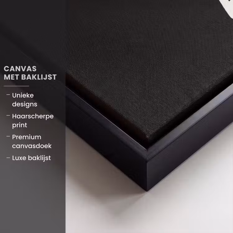 Canvas met lijst - Quote - Zwart - Simpel — 5