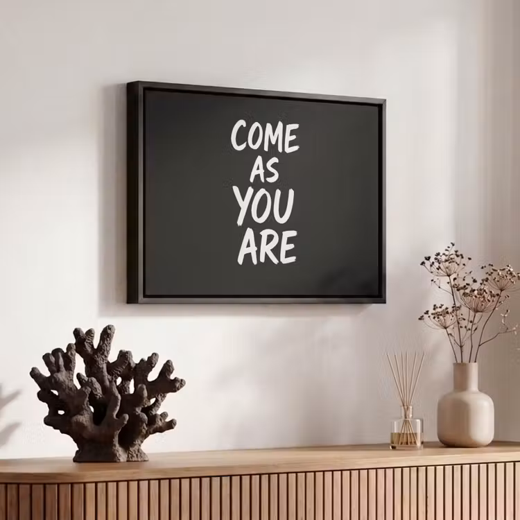 Canvas met lijst - Quote - Zwart - Simpel — 6
