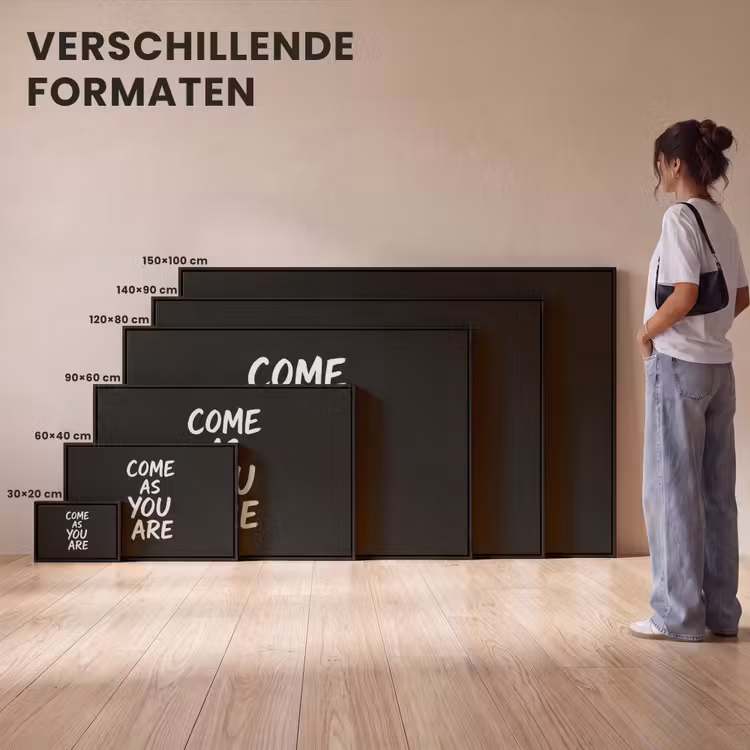 Canvas met lijst - Quote - Zwart - Simpel — 7