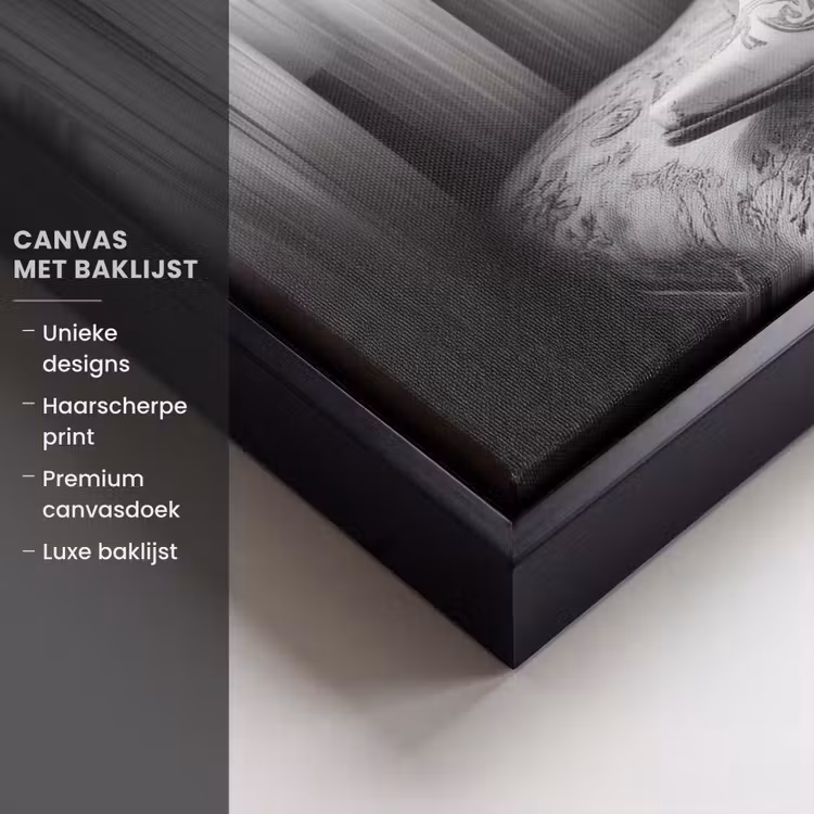 Canvas met lijst - Wijn - Cowboylaarzen - Raamlicht - Wit — 5