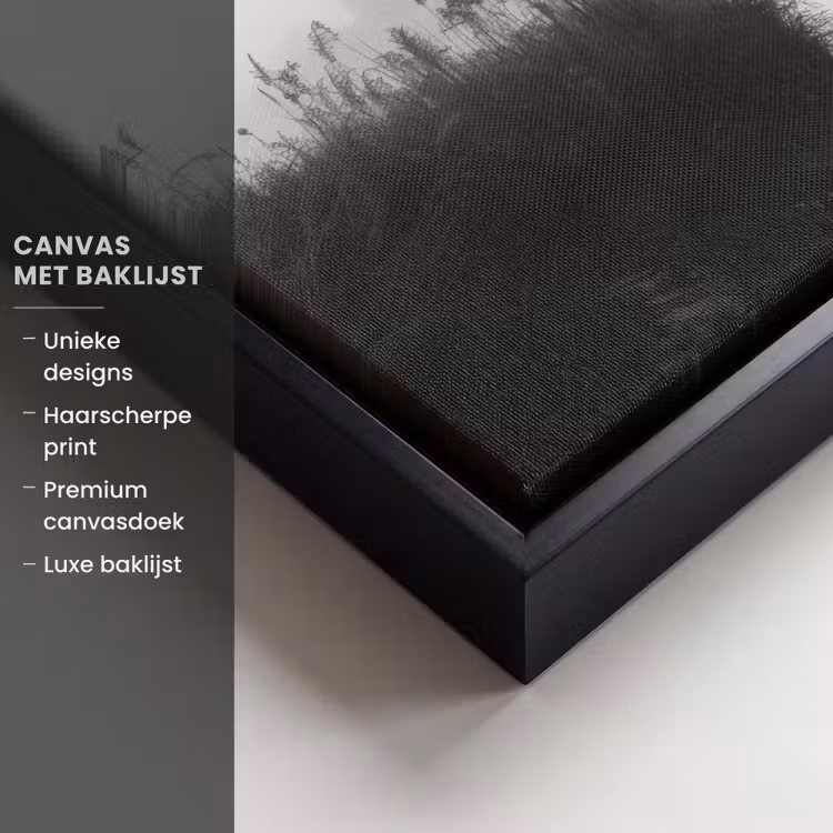 Canvas met lijst - Molen - Weerspiegeling - Landschap - Water — 5