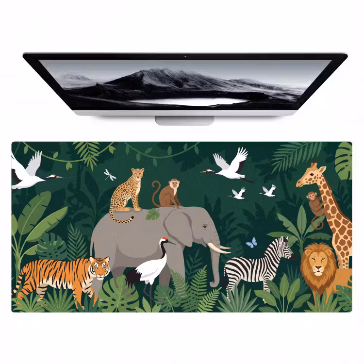 Bureau onderlegger - Tropisch - Jungle - Groen — 1
