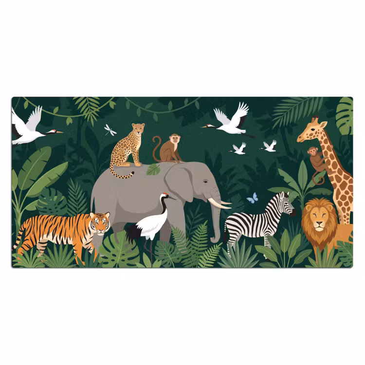 Bureau onderlegger - Tropisch - Jungle - Groen — 2