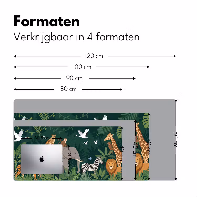 Bureau onderlegger - Tropisch - Jungle - Groen — 8