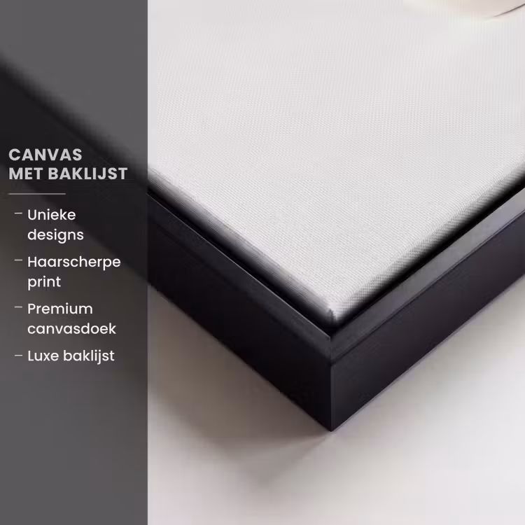 Canvas met lijst - Badeend - Minimalistisch - Wit — 5