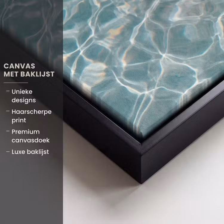 Canvas met lijst - Badeend - Zwemband - Geel — 5