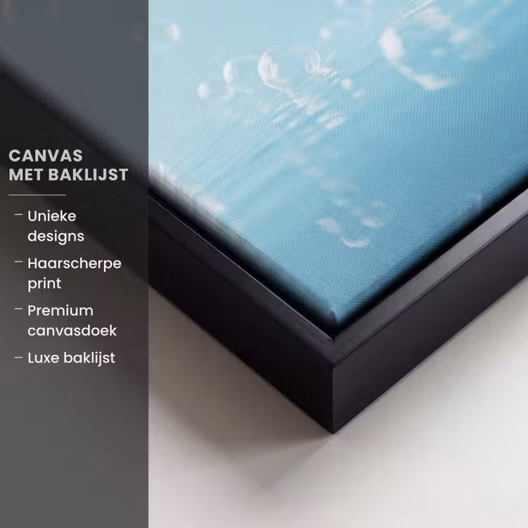 Canvas met lijst - Bubbels - Badeend - Geel — 5