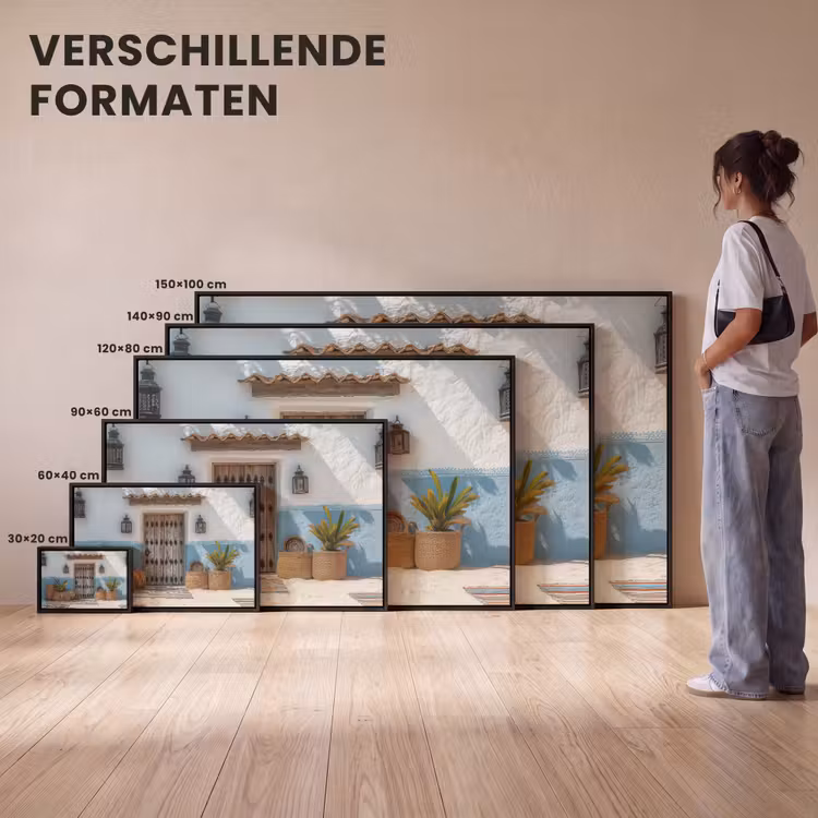 Canvas met lijst - Deur - Manden - Planten — 7