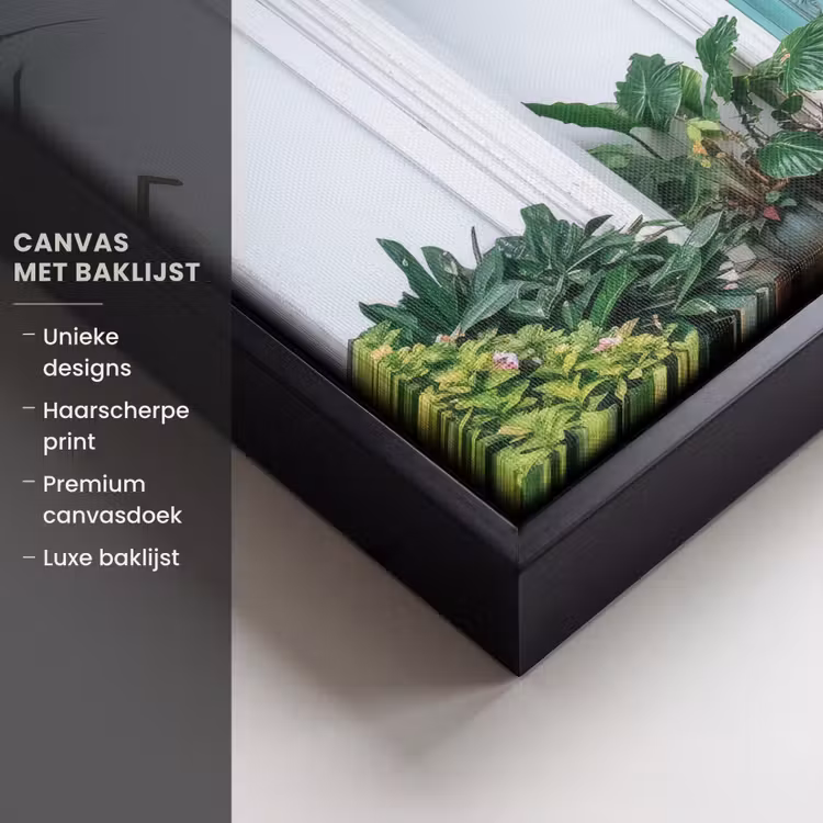 Canvas met lijst - Deur - Patronen - Planten — 5