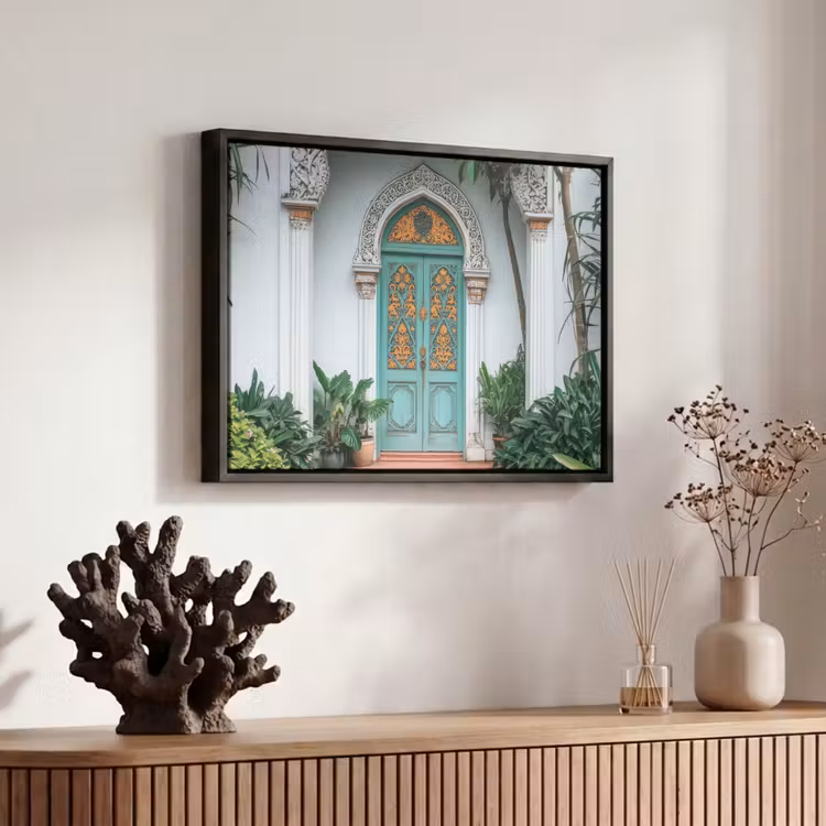 Canvas met lijst - Deur - Patronen - Planten — 6