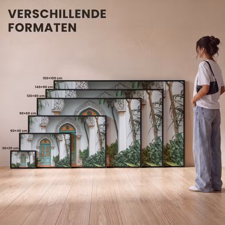 Canvas met lijst - Deur - Patronen - Planten — 7