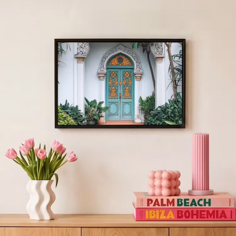 Canvas met lijst - Deur - Patronen - Planten — 8