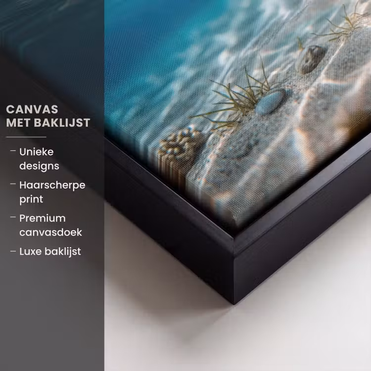 Canvas met lijst - Duikbril - Eend - Water — 5