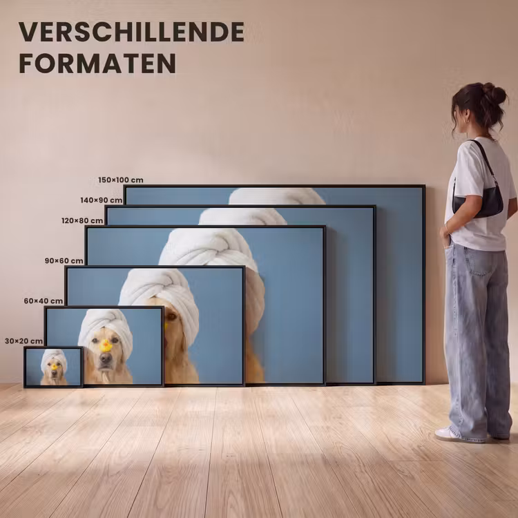 Canvas met lijst - Hond - Badeend - Geel — 7
