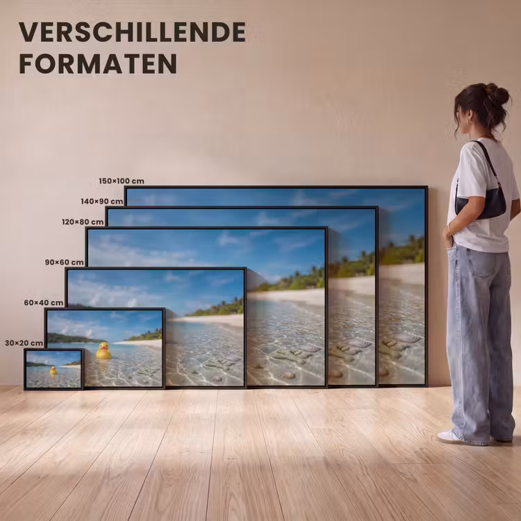 Canvas met lijst - Tropisch - Badeend - geel — 7