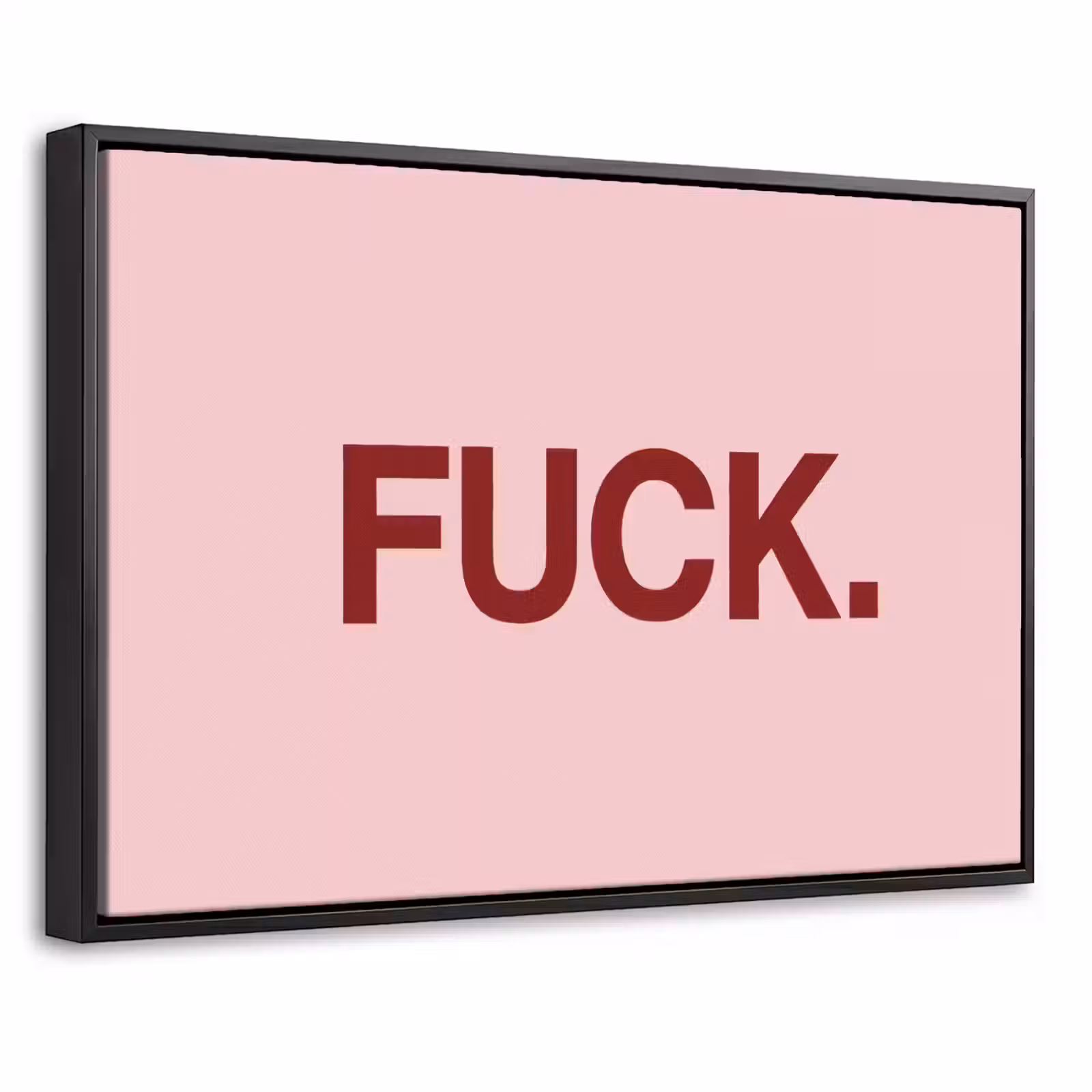 Canvas met lijst - Statement - Krachtig - Roze — 1