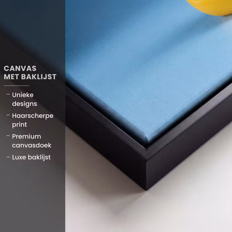 Canvas met lijst - Badeend - Handdoek - Blauw — 5