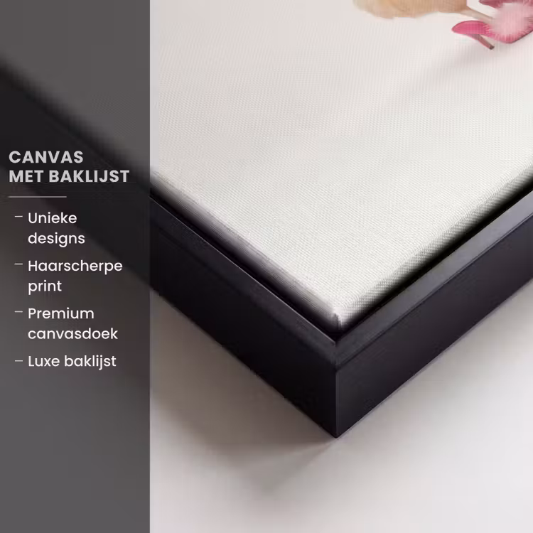 Canvas met lijst - Kippen - Badjas - Krukspelden - Hakken — 5