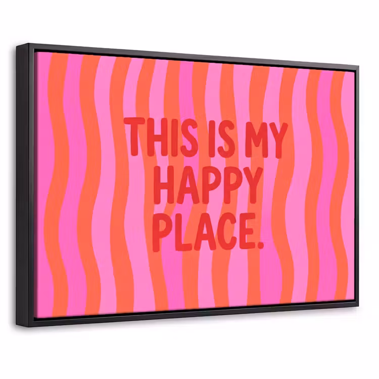 Canvas met lijst - Tekst - Modern - Kleurrijk — 1