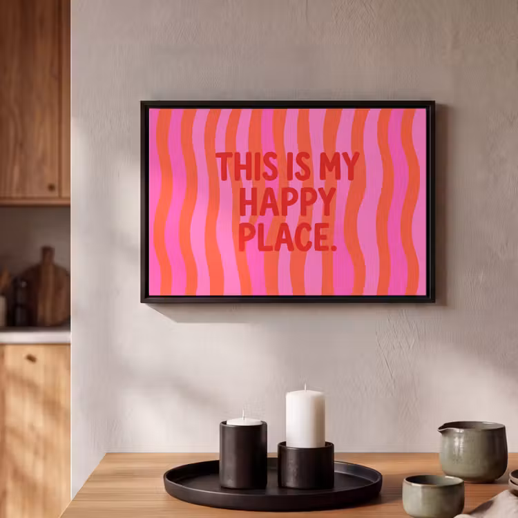 Canvas met lijst - Tekst - Modern - Kleurrijk — 2
