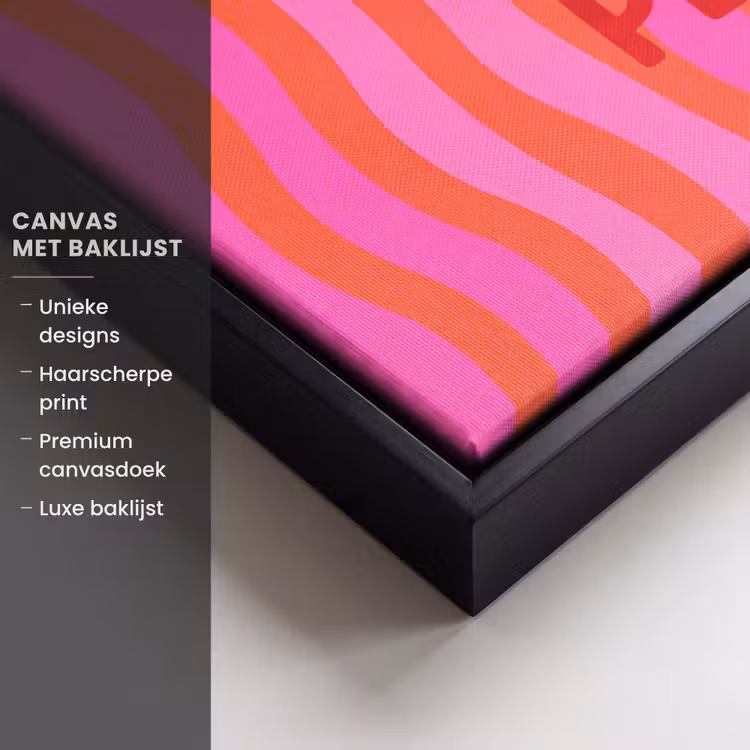 Canvas met lijst - Tekst - Modern - Kleurrijk — 5