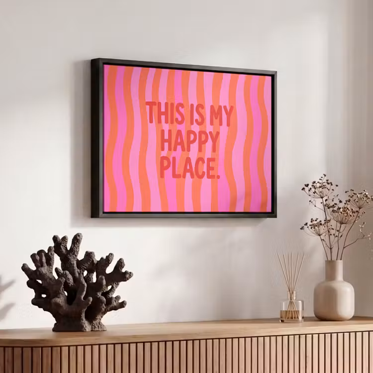 Canvas met lijst - Tekst - Modern - Kleurrijk — 6