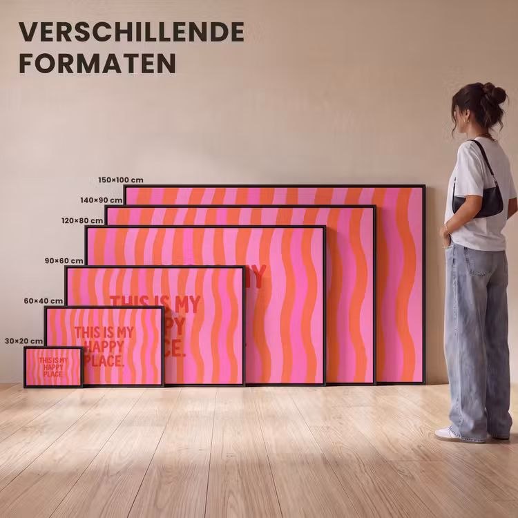 Canvas met lijst - Tekst - Modern - Kleurrijk — 7