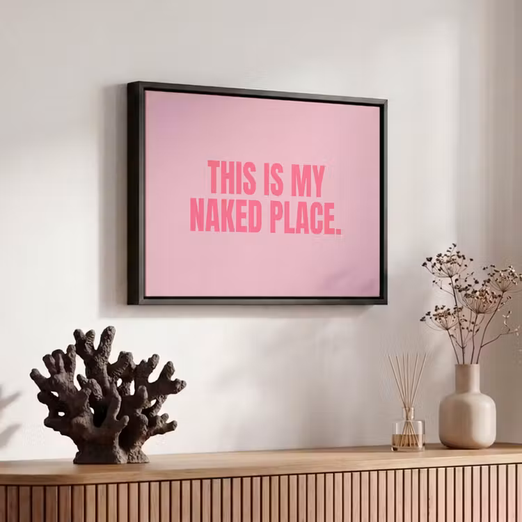 Canvas met lijst - Tekst - Modern - Roze — 6