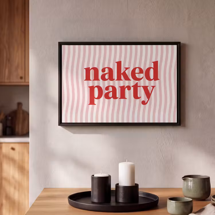 Canvas met lijst - Tekst - Modern - Strepen — 2