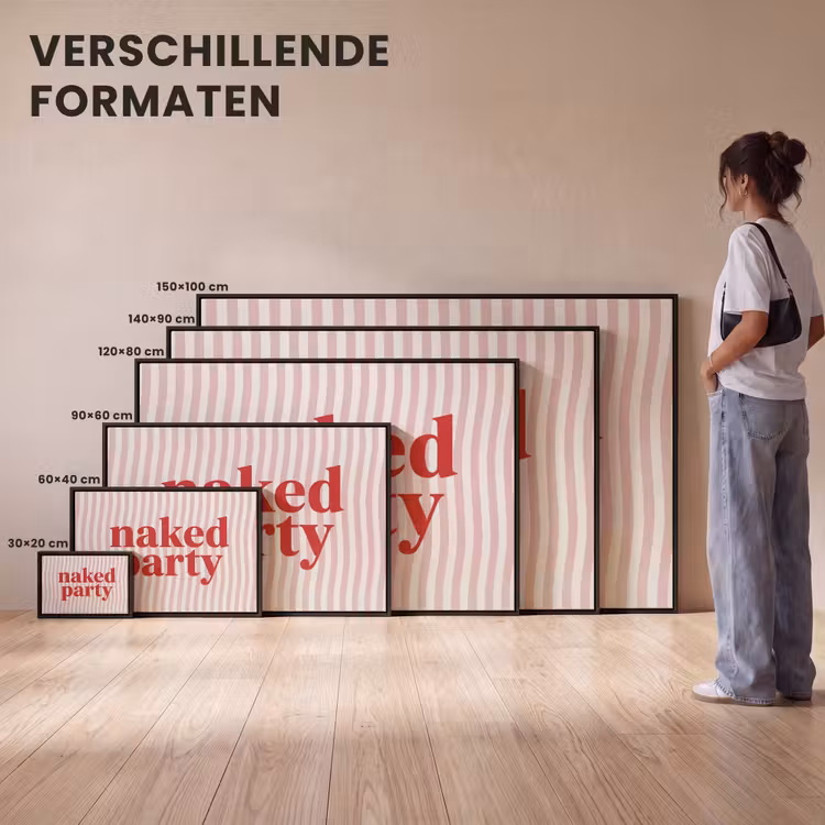 Canvas met lijst - Tekst - Modern - Strepen — 7
