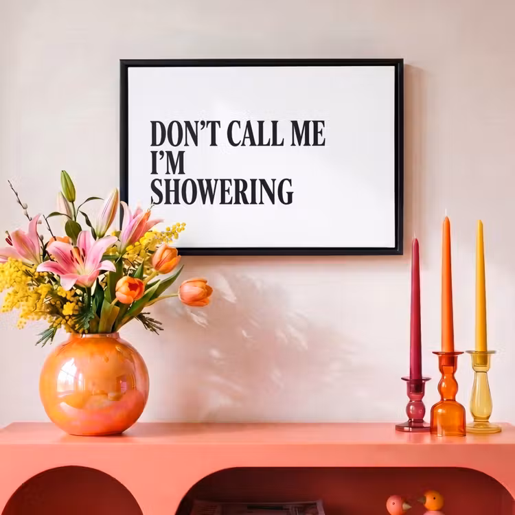 Canvas met lijst - Tekst - Modern - Zwart - Wit — 4
