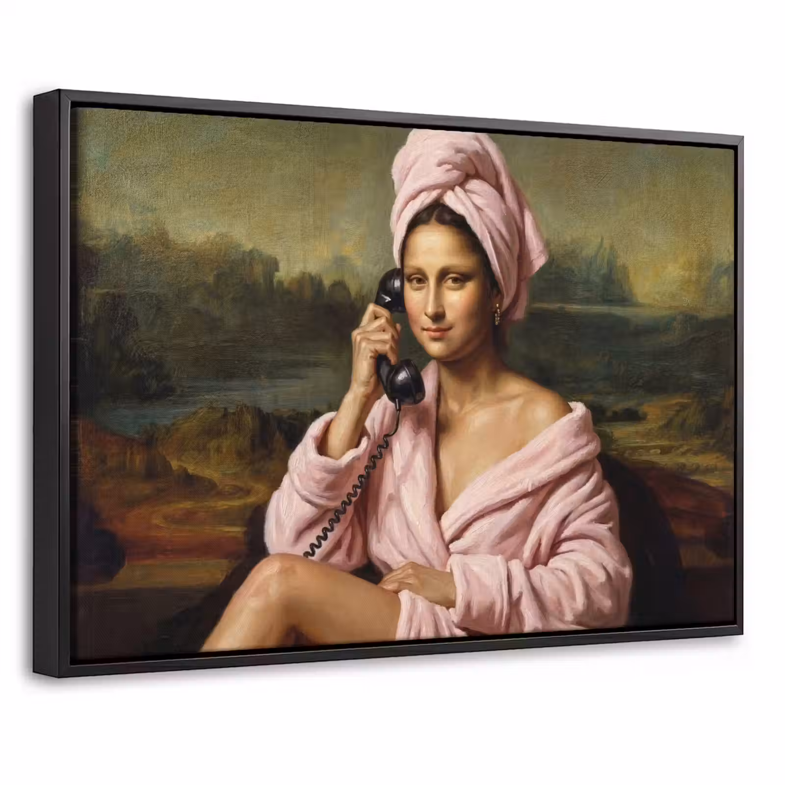 Canvas met lijst - Mona - Klassiek - Roze — 1
