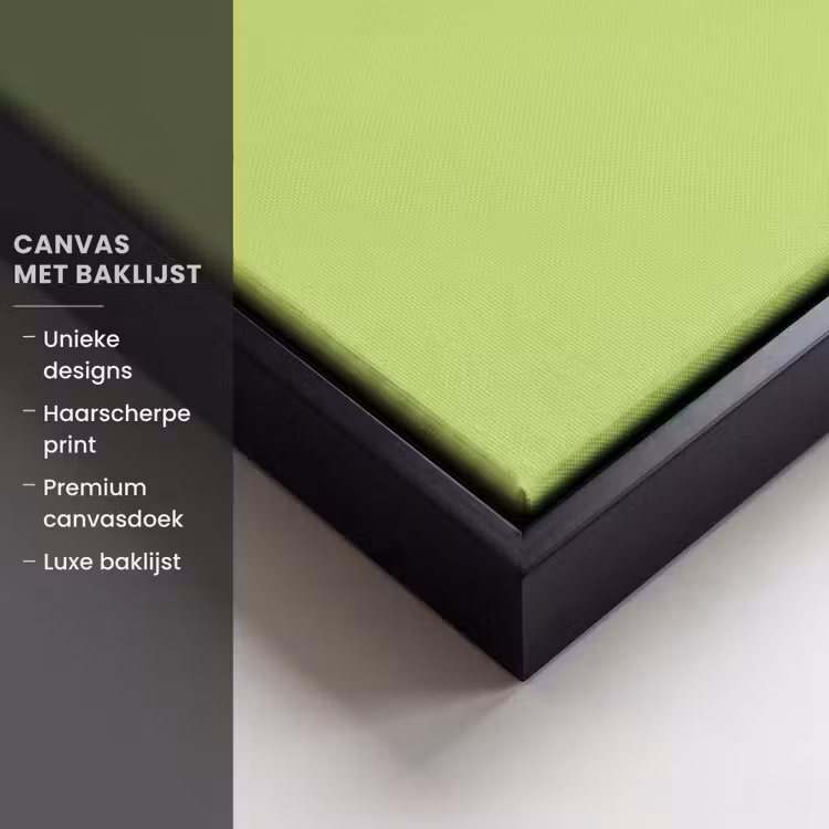 Canvas met lijst - Grl pwr - Groen - Rood - 3D — 5