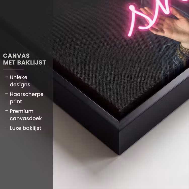 Canvas met lijst - Ironisch - Tekst - Neon — 5
