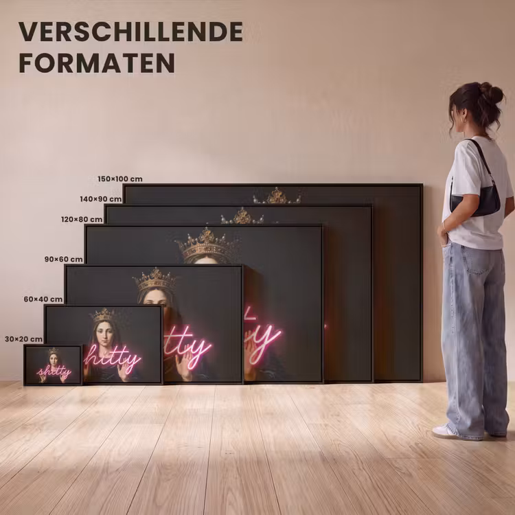 Canvas met lijst - Ironisch - Tekst - Neon — 7