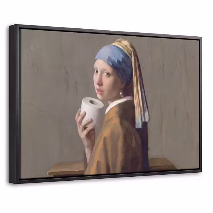 Canvas met lijst - Klassiek - Humor - Kleurrijk — 1