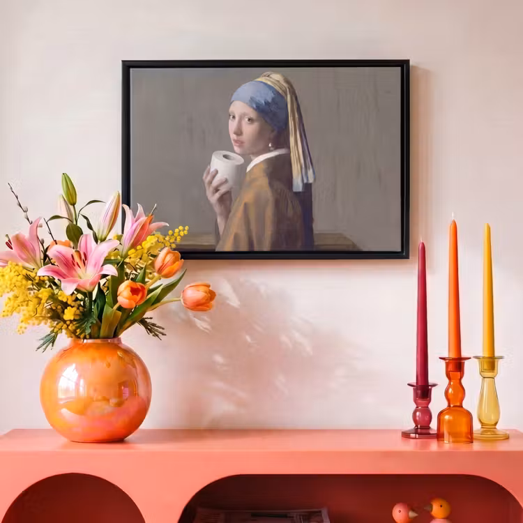 Canvas met lijst - Klassiek - Humor - Kleurrijk — 4