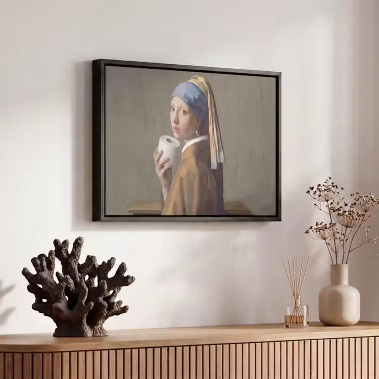 Canvas met lijst - Klassiek - Humor - Kleurrijk — 6