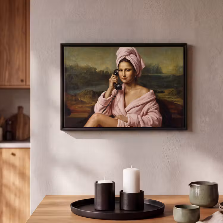 Canvas met lijst - Mona - Klassiek - Roze — 2