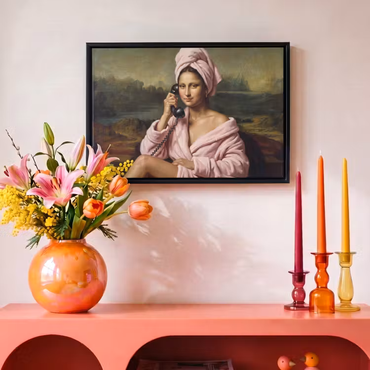 Canvas met lijst - Mona - Klassiek - Roze — 4
