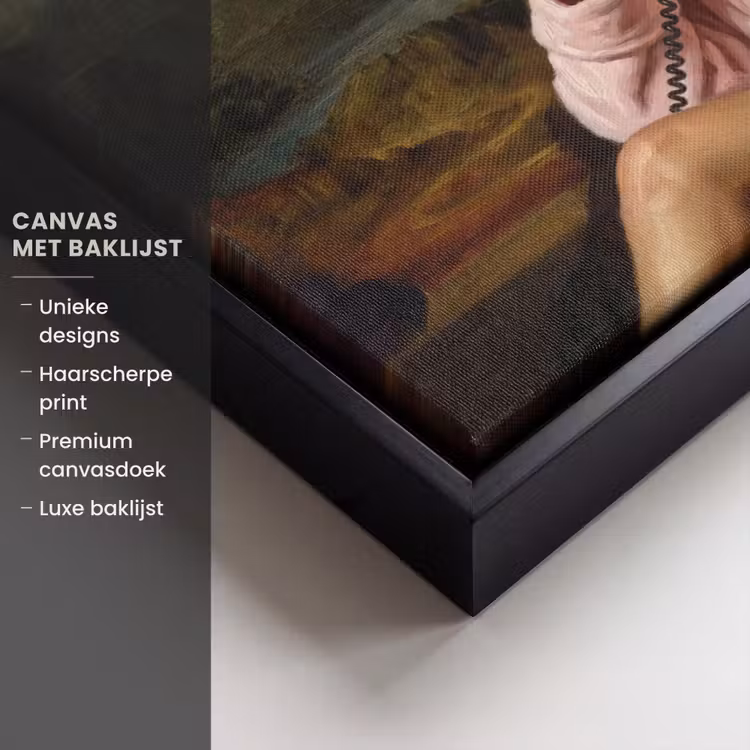 Canvas met lijst - Mona - Klassiek - Roze — 5