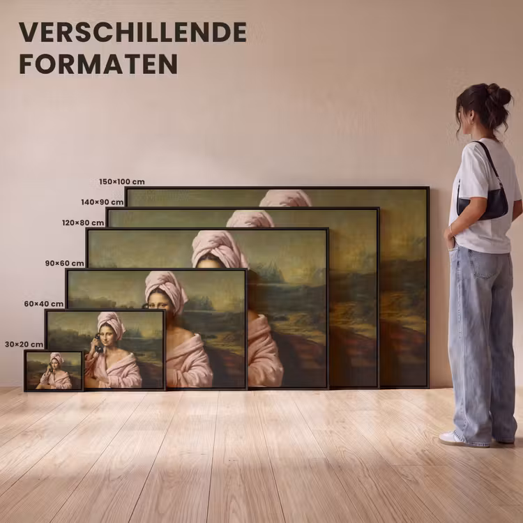 Canvas met lijst - Mona - Klassiek - Roze — 7