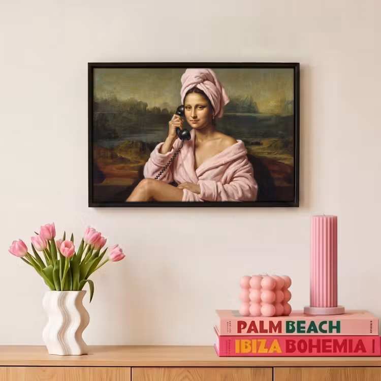 Canvas met lijst - Mona - Klassiek - Roze — 8