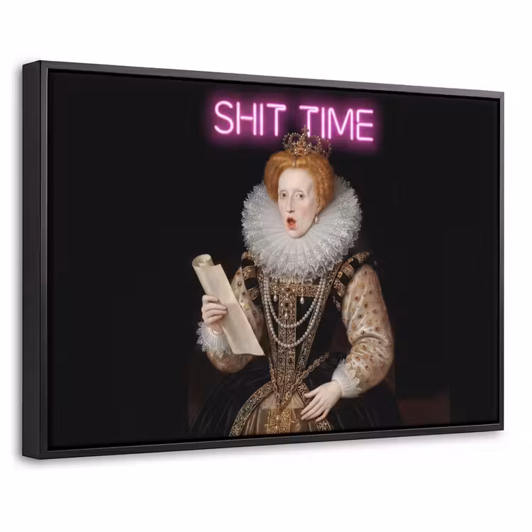 Canvas met lijst - Portret - Humor - Neon — 1