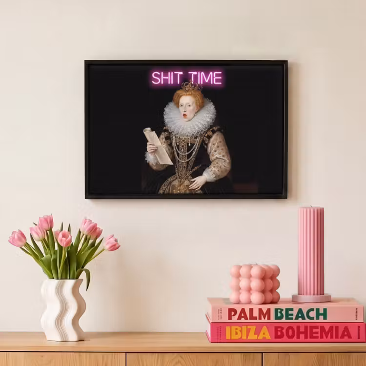 Canvas met lijst - Portret - Humor - Neon — 8