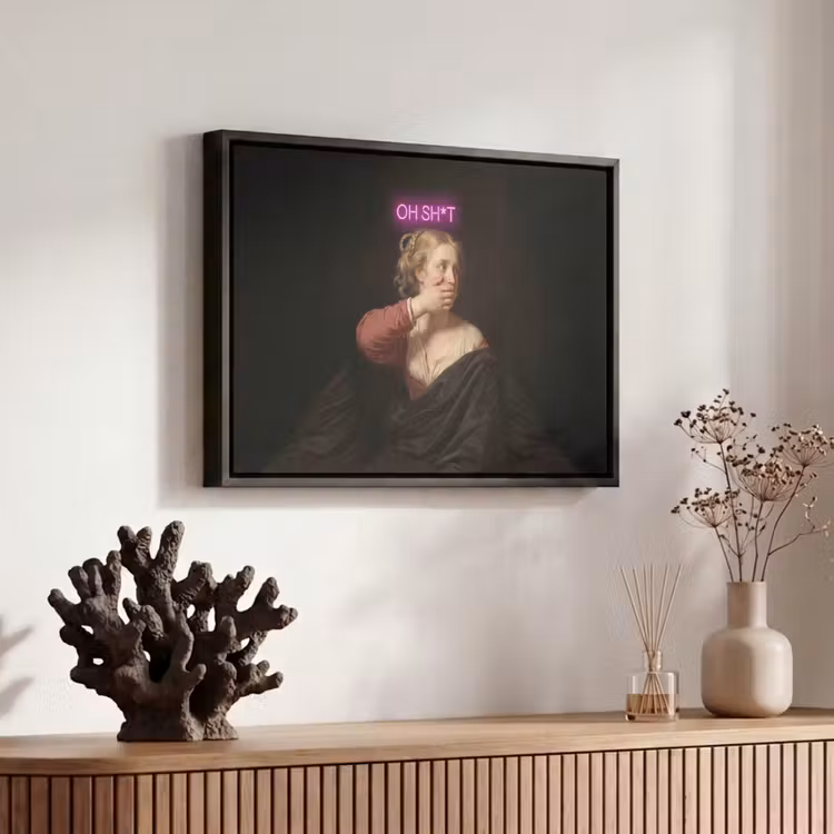 Canvas met lijst - Quote - Neon - vrouw — 6
