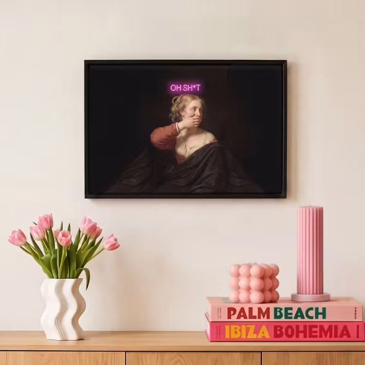 Canvas met lijst - Quote - Neon - vrouw — 8